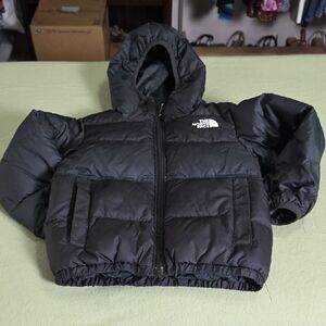 The North Face Charcoal Hooded Jacket - Size 2T (Toddler)
